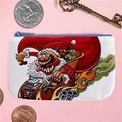 Funny Santa Claus Christmas Large Coin Purse by Sarkoni