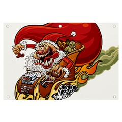 Funny Santa Claus Christmas Banner And Sign 6  X 4  by Sarkoni