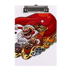 Funny Santa Claus Christmas A5 Acrylic Clipboard