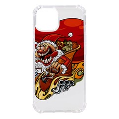 Funny Santa Claus Christmas Iphone 14 Tpu Uv Print Case by Sarkoni