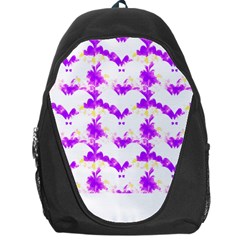 Bats Pattern T- Shirt White Bats And Bows Pink Yellow T- Shirt Backpack Bag by EnriqueJohnson