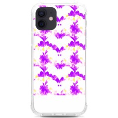 Bats Pattern T- Shirt White Bats And Bows Pink Yellow T- Shirt Iphone 12/12 Pro Tpu Uv Print Case by EnriqueJohnson