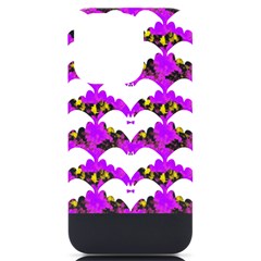 Bats Pattern T- Shirt White Bats And Bows Pink Yellow T- Shirt Iphone 14 Pro Black Uv Print Case by EnriqueJohnson