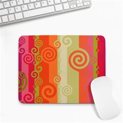 Ring Kringel Background Abstract Red Small Mousepad by Mariart