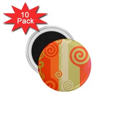 Ring Kringel Background Abstract Red 1 75  Magnets (10 Pack)  by Mariart