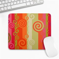 Ring Kringel Background Abstract Red Large Mousepad by Mariart