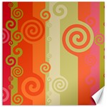 Ring Kringel Background Abstract Red Canvas 16  x 16  15.2 x15.41  Canvas - 1