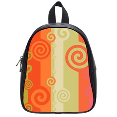 Ring Kringel Background Abstract Red School Bag (small) by Mariart