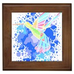 Bird Lover T- Shirtbird T- Shirt (3) Framed Tile Front