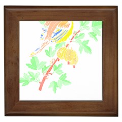 Bird Lover T- Shirtbird T- Shirt (5) Framed Tile by EnriqueJohnson