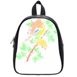 Bird Lover T- Shirtbird T- Shirt (5) School Bag (Small) Front