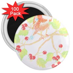 Bird Lover T- Shirtbird T- Shirt (6) 3  Magnets (100 Pack)