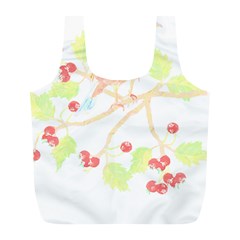 Bird Lover T- Shirtbird T- Shirt (6) Full Print Recycle Bag (l)