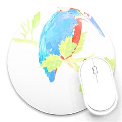 Bird Lover T- Shirtbird T- Shirt (9) Round Mousepad by EnriqueJohnson