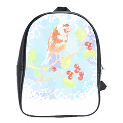 Bird Lover T- Shirtbird T- Shirt (10) School Bag (large)