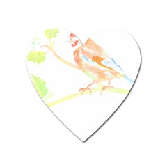 Bird Lover T- Shirtbird T- Shirt (12) Heart Magnet