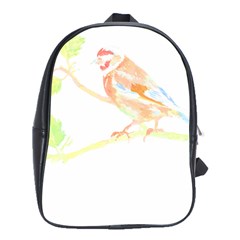 Bird Lover T- Shirtbird T- Shirt (12) School Bag (large)