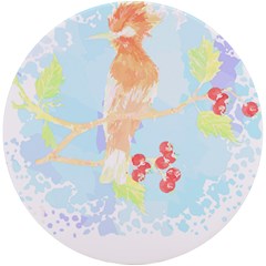 Bird Lover T- Shirtbird T- Shirt (13) Uv Print Round Tile Coaster