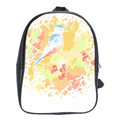 Bird Lover T- Shirtbird T- Shirt (17) School Bag (large) by EnriqueJohnson