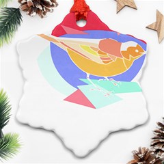 Bird Lover T- Shirtbird T- Shirt (21) Snowflake Ornament (Two Sides)