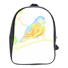 Bird Lover T- Shirtbird T- Shirt (22) School Bag (xl) by EnriqueJohnson