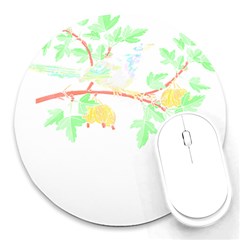 Bird Lover T- Shirtbird T- Shirt (23) Round Mousepad by EnriqueJohnson