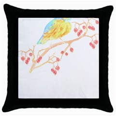 Bird Lover T- Shirtbird T- Shirt (24) Throw Pillow Case (black) by EnriqueJohnson