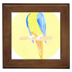 Bird Lover T- Shirtbird T- Shirt (25) Framed Tile by EnriqueJohnson