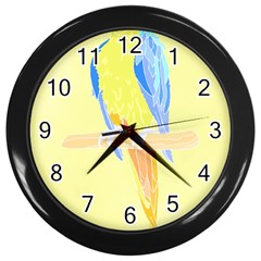 Bird Lover T- Shirtbird T- Shirt (25) Wall Clock (black) by EnriqueJohnson