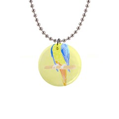 Bird Lover T- Shirtbird T- Shirt (25) 1  Button Necklace by EnriqueJohnson