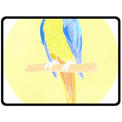 Bird Lover T- Shirtbird T- Shirt (25) Two Sides Fleece Blanket (large)