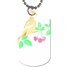 Bird Lover T- Shirtbird T- Shirt (26) Dog Tag (one Side) by EnriqueJohnson