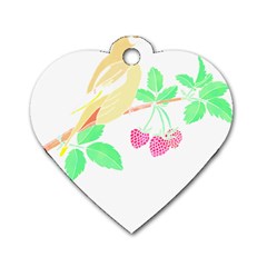 Bird Lover T- Shirtbird T- Shirt (26) Dog Tag Heart (two Sides) by EnriqueJohnson