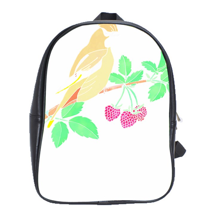 Bird Lover T- Shirtbird T- Shirt (26) School Bag (XL)