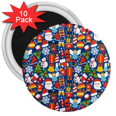 Winter Seamless Pattern 3  Magnets (10 Pack)  by uniart180623