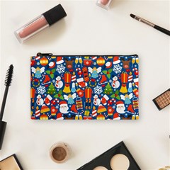 Winter Seamless Pattern Cosmetic Bag (small) by uniart180623