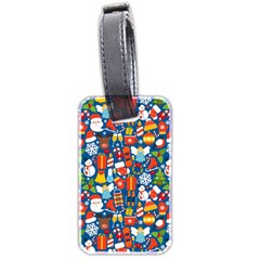 Winter Seamless Pattern Luggage Tag (two Sides) by uniart180623