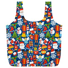 Winter Seamless Pattern Full Print Recycle Bag (xl) by uniart180623