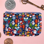 Winter Seamless Pattern Large Coin Purse Front