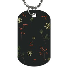 Festive Season Christmas Paper Dog Tag (two Sides) by uniart180623