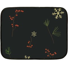 Festive Season Christmas Paper Two Sides Fleece Blanket (mini) by uniart180623