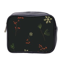 Festive Season Christmas Paper Mini Toiletries Bag (two Sides) by uniart180623