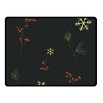 Festive Season Christmas Paper Two Sides Fleece Blanket (Small) 45 x34  Blanket Front