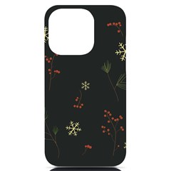 Festive Season Christmas Paper Iphone 14 Pro Black Uv Print Case by uniart180623