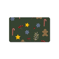 Christmas Party Pattern Design Magnet (name Card) by uniart180623