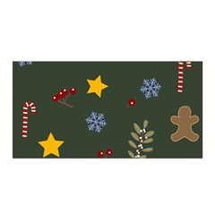 Christmas Party Pattern Design Satin Wrap 35  X 70  by uniart180623