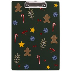 Christmas Party Pattern Design A4 Acrylic Clipboard by uniart180623