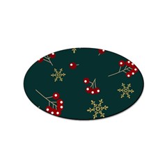 Christmas Festive Season Background Sticker Oval (100 Pack) by uniart180623