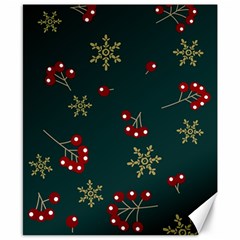 Christmas Festive Season Background Canvas 8  X 10  by uniart180623