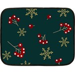 Christmas Festive Season Background Two Sides Fleece Blanket (Mini) 35 x27  Blanket Front